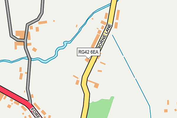 RG42 6EA map - OS OpenMap – Local (Ordnance Survey)