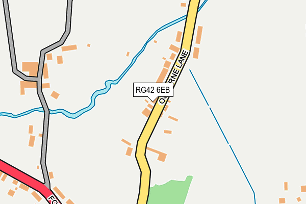 RG42 6EB map - OS OpenMap – Local (Ordnance Survey)