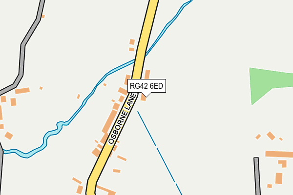 RG42 6ED map - OS OpenMap – Local (Ordnance Survey)