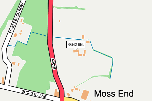 RG42 6EL map - OS OpenMap – Local (Ordnance Survey)