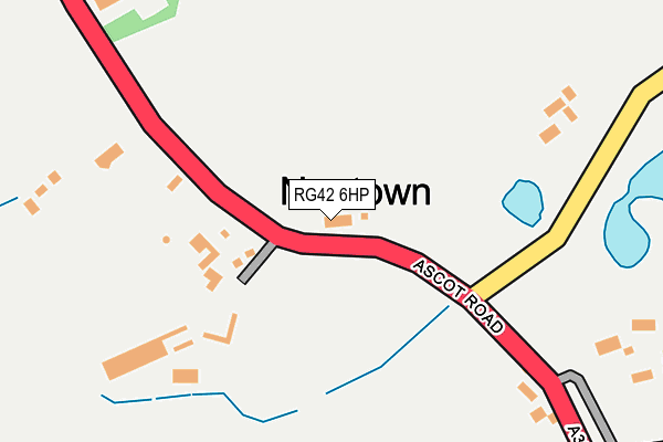 RG42 6HP map - OS OpenMap – Local (Ordnance Survey)