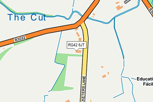 RG42 6JT map - OS OpenMap – Local (Ordnance Survey)