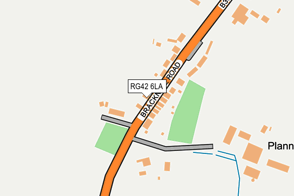 RG42 6LA map - OS OpenMap – Local (Ordnance Survey)