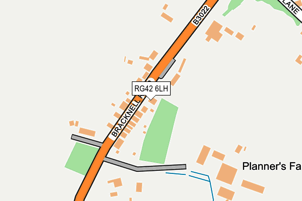 RG42 6LH map - OS OpenMap – Local (Ordnance Survey)
