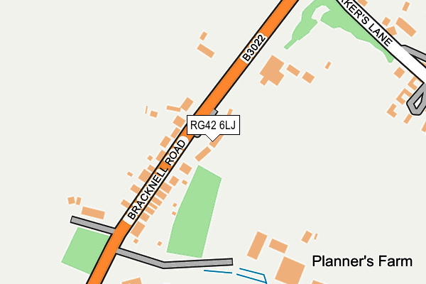 RG42 6LJ map - OS OpenMap – Local (Ordnance Survey)
