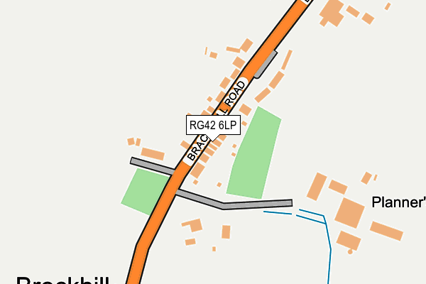 RG42 6LP map - OS OpenMap – Local (Ordnance Survey)