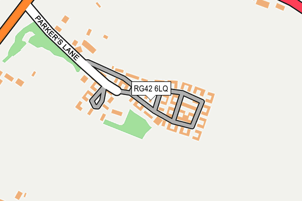 RG42 6LQ map - OS OpenMap – Local (Ordnance Survey)