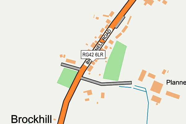 RG42 6LR map - OS OpenMap – Local (Ordnance Survey)