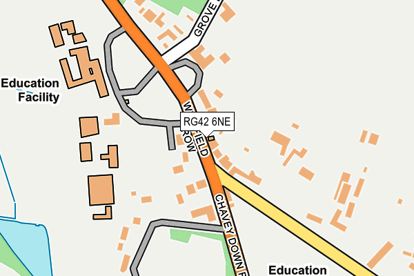 RG42 6NE map - OS OpenMap – Local (Ordnance Survey)