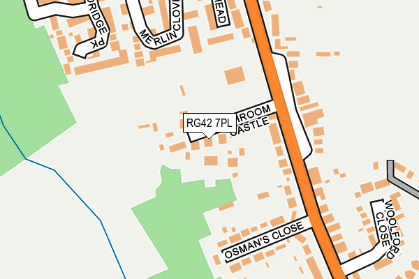RG42 7PL map - OS OpenMap – Local (Ordnance Survey)