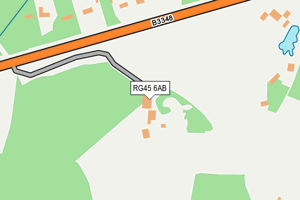 RG45 6AB map - OS OpenMap – Local (Ordnance Survey)