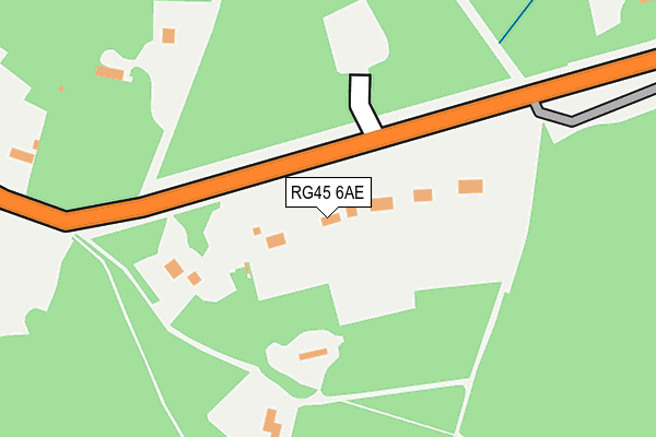 RG45 6AE map - OS OpenMap – Local (Ordnance Survey)