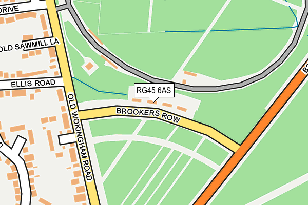 RG45 6AS map - OS OpenMap – Local (Ordnance Survey)
