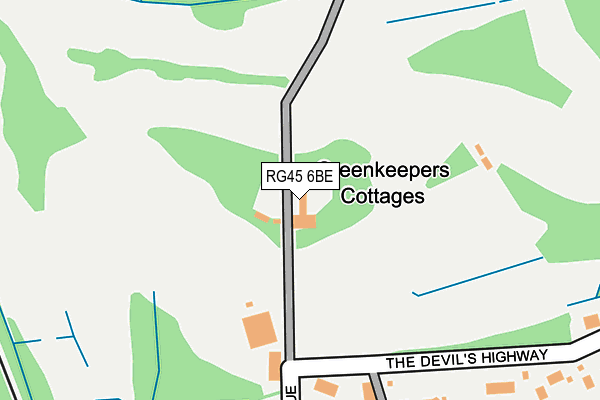 RG45 6BE map - OS OpenMap – Local (Ordnance Survey)