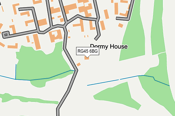 RG45 6BG map - OS OpenMap – Local (Ordnance Survey)