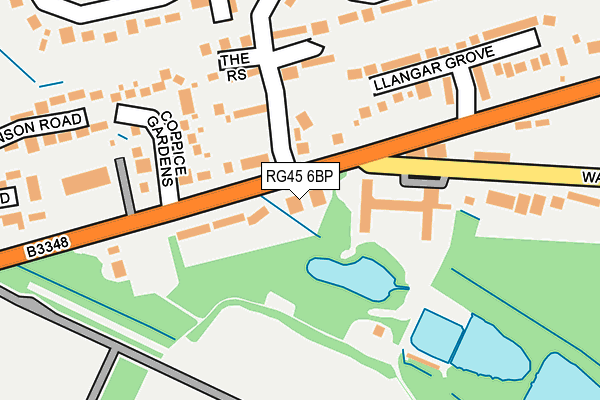 RG45 6BP map - OS OpenMap – Local (Ordnance Survey)