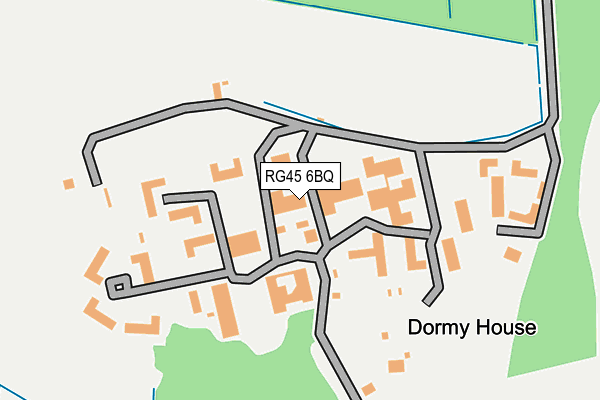 RG45 6BQ map - OS OpenMap – Local (Ordnance Survey)
