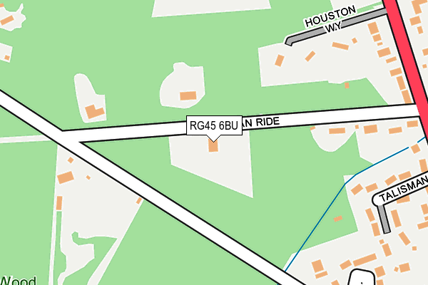 RG45 6BU map - OS OpenMap – Local (Ordnance Survey)