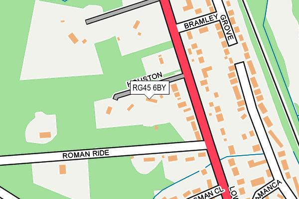 RG45 6BY map - OS OpenMap – Local (Ordnance Survey)