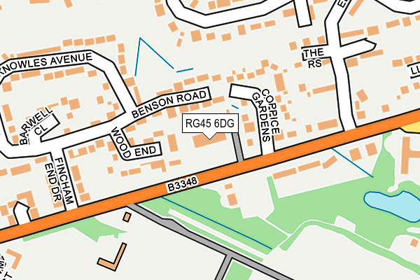 RG45 6DG map - OS OpenMap – Local (Ordnance Survey)