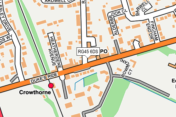 RG45 6DS map - OS OpenMap – Local (Ordnance Survey)