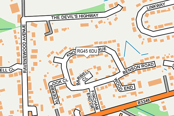 RG45 6DU map - OS OpenMap – Local (Ordnance Survey)