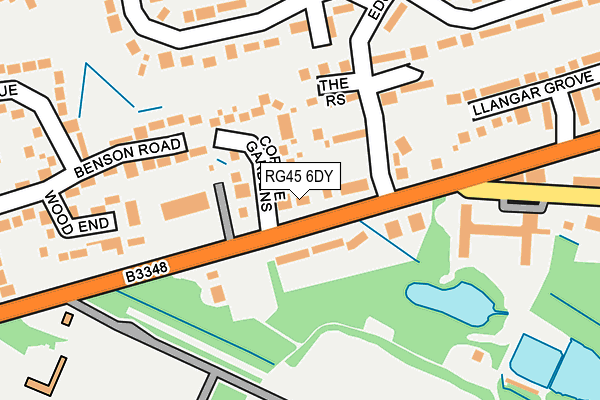 RG45 6DY map - OS OpenMap – Local (Ordnance Survey)