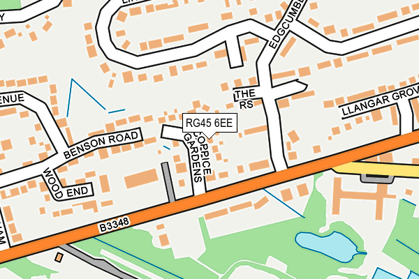 RG45 6EE map - OS OpenMap – Local (Ordnance Survey)