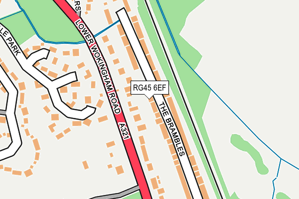 RG45 6EF map - OS OpenMap – Local (Ordnance Survey)