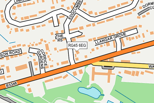 RG45 6EG map - OS OpenMap – Local (Ordnance Survey)