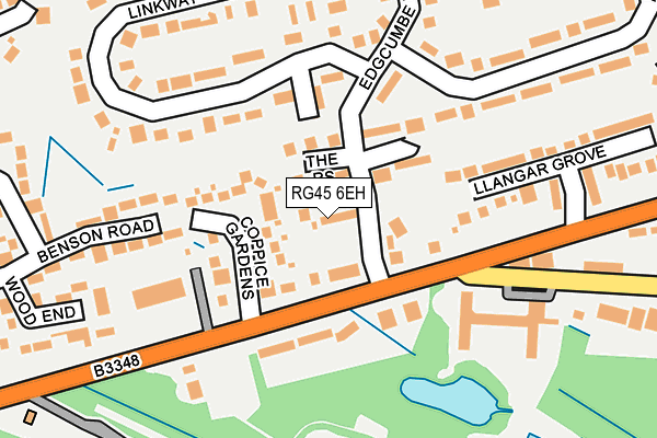 RG45 6EH map - OS OpenMap – Local (Ordnance Survey)