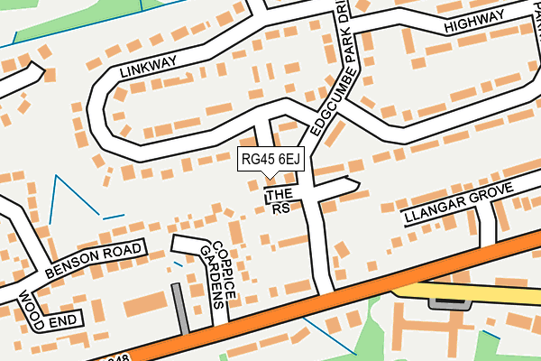 RG45 6EJ map - OS OpenMap – Local (Ordnance Survey)