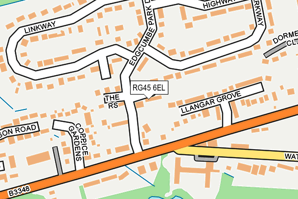 RG45 6EL map - OS OpenMap – Local (Ordnance Survey)