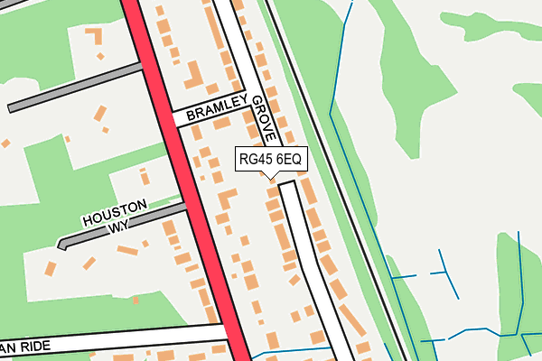 RG45 6EQ map - OS OpenMap – Local (Ordnance Survey)