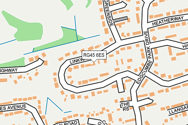 RG45 6ES map - OS OpenMap – Local (Ordnance Survey)