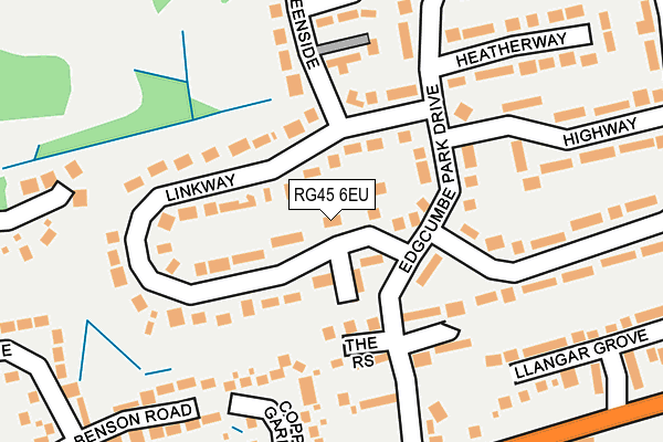 RG45 6EU map - OS OpenMap – Local (Ordnance Survey)