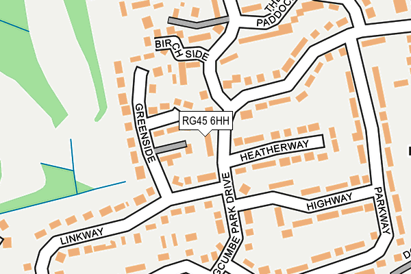 RG45 6HH map - OS OpenMap – Local (Ordnance Survey)