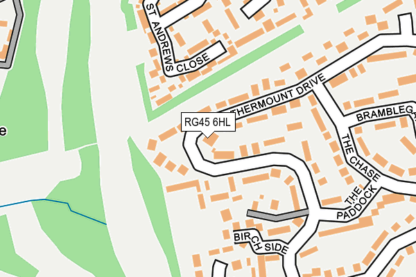 RG45 6HL map - OS OpenMap – Local (Ordnance Survey)