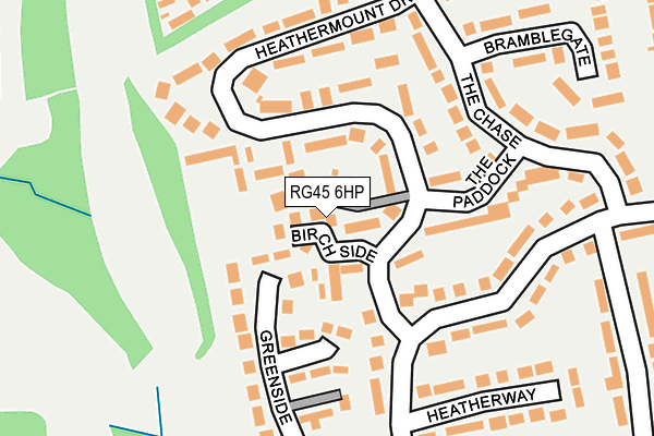 RG45 6HP map - OS OpenMap – Local (Ordnance Survey)