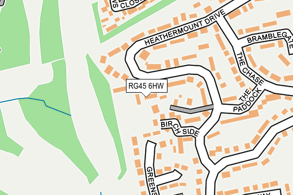 RG45 6HW map - OS OpenMap – Local (Ordnance Survey)