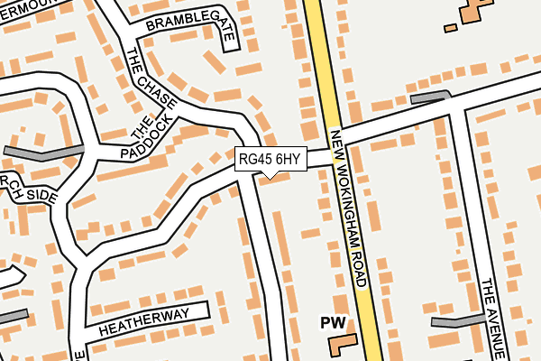 RG45 6HY map - OS OpenMap – Local (Ordnance Survey)