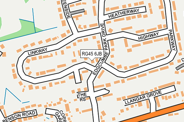 RG45 6JB map - OS OpenMap – Local (Ordnance Survey)