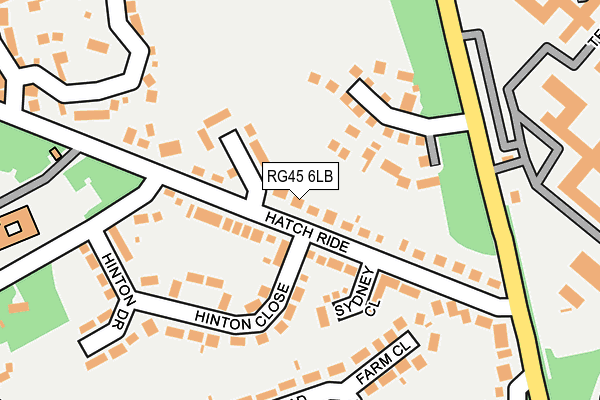 RG45 6LB map - OS OpenMap – Local (Ordnance Survey)
