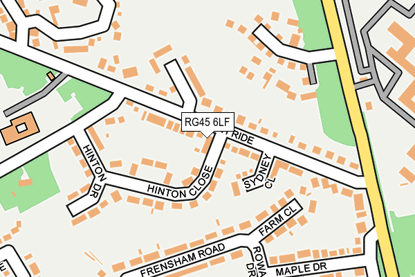 RG45 6LF map - OS OpenMap – Local (Ordnance Survey)