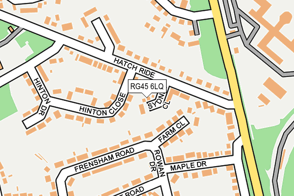 RG45 6LQ map - OS OpenMap – Local (Ordnance Survey)