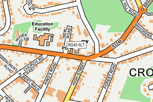 RG45 6LT map - OS OpenMap – Local (Ordnance Survey)