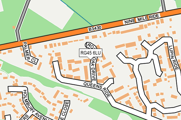 RG45 6LU map - OS OpenMap – Local (Ordnance Survey)