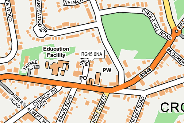 Map of REDLANDS SOUTHERN LIMITED at local scale