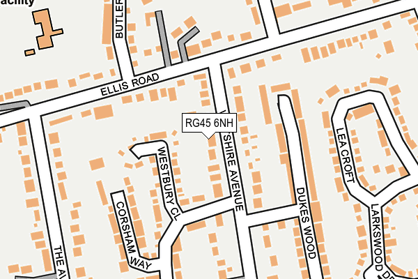 RG45 6NH map - OS OpenMap – Local (Ordnance Survey)