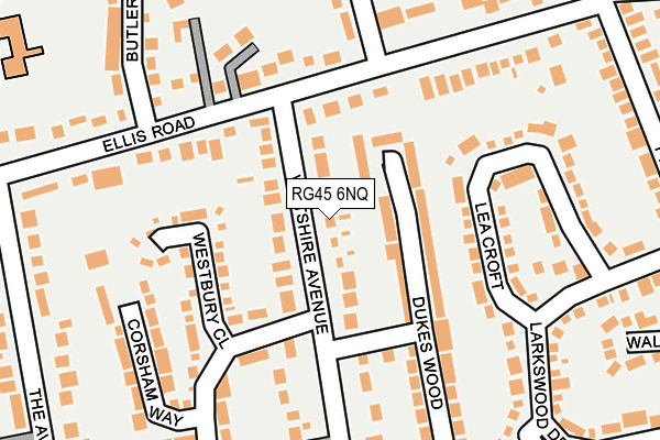 RG45 6NQ map - OS OpenMap – Local (Ordnance Survey)